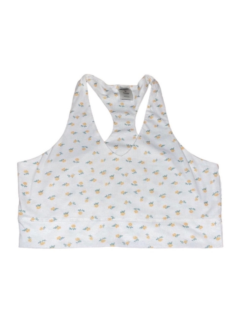 Kittenish floral cropped tank
